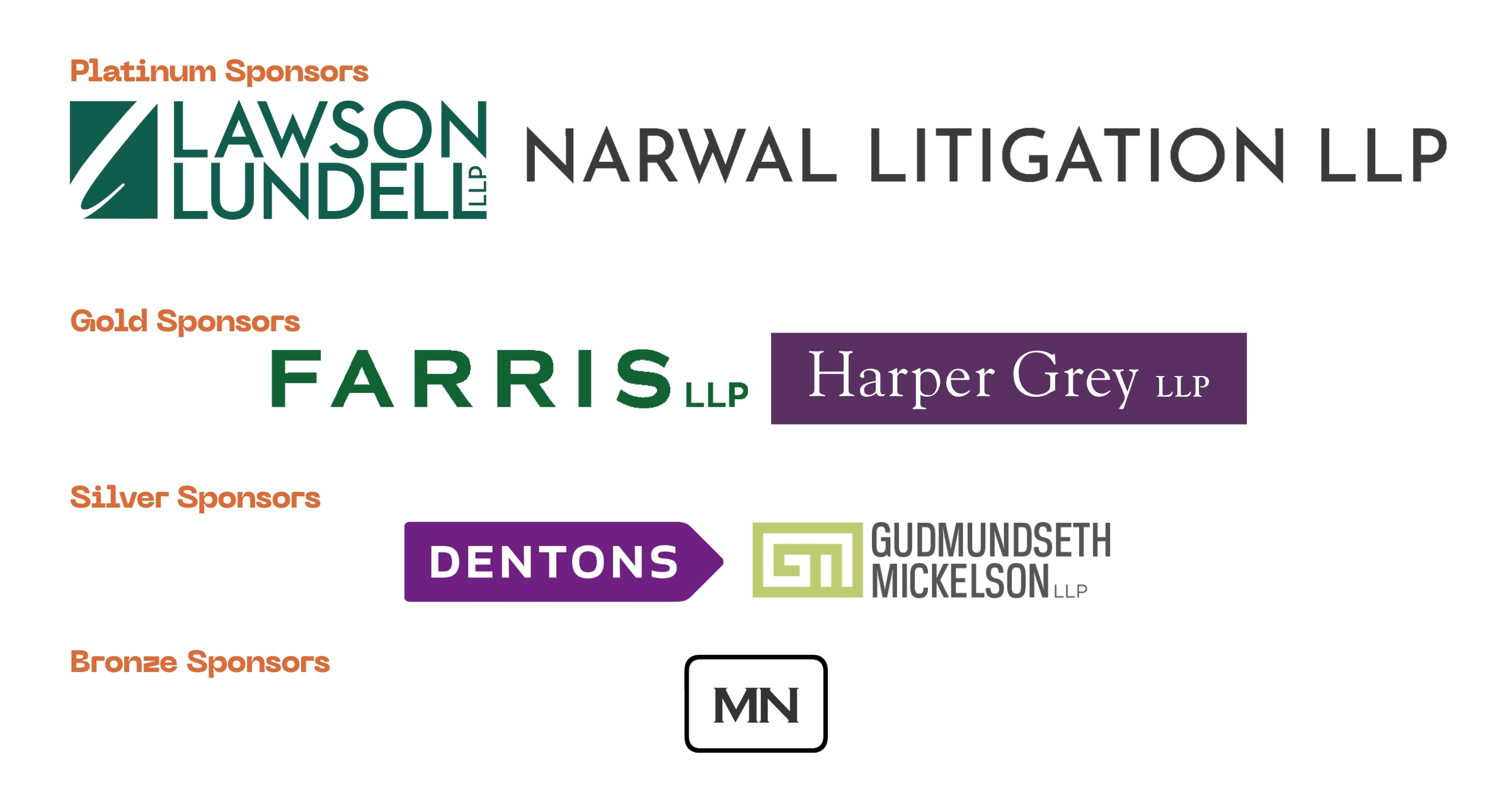 camp justice sponsor logos